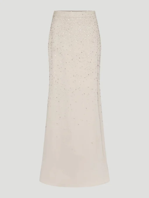 At Last Maxi Skirt with Crystal Trickle in French Oak