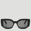 Bold Cat-Eye Black Acetate Sunglasses