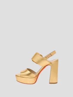Bruxel Platform Sandal in Gold