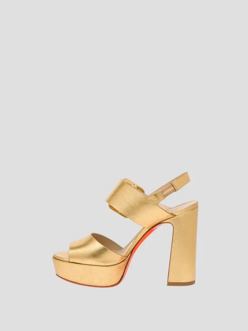 Bruxel Platform Sandal in Gold
