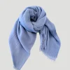Cassia Quadra Light Blue Cashmere Scarf