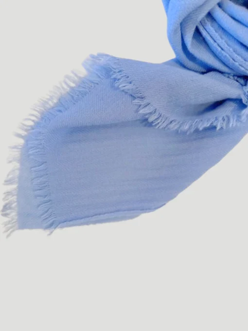 Cassia Quadra Light Blue Cashmere Scarf