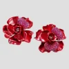 Crimson Camilia Earrings