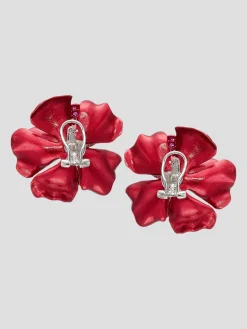 Crimson Camilia Earrings