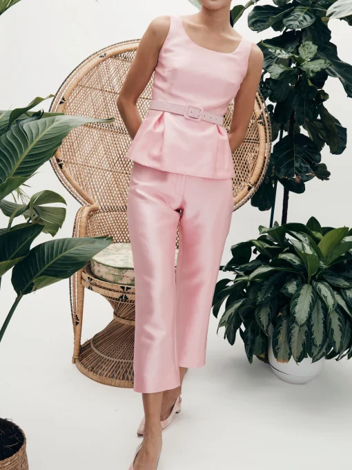 Dolores Pant in Tulip Pink