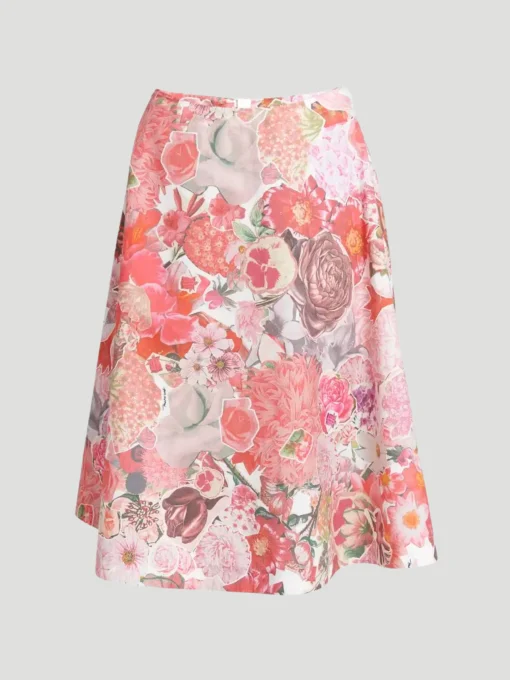 Floral Printed Midi Skirt
