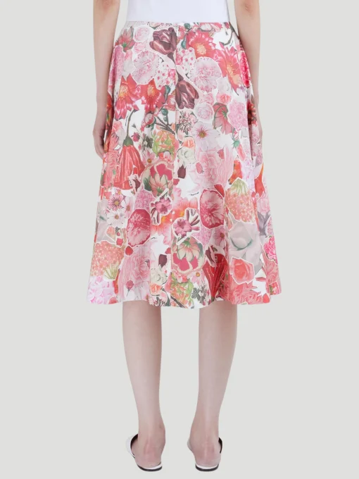 Floral Printed Midi Skirt