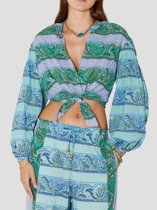Fraiche Tie Front Shirt