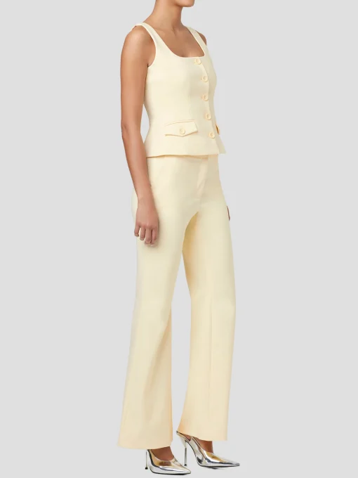 Gaia Flared Pant in Butter