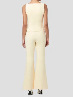Gaia Flared Pant in Butter