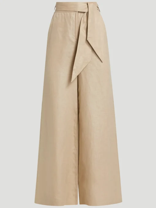 Layla Wide Leg Pant with Sash Belt