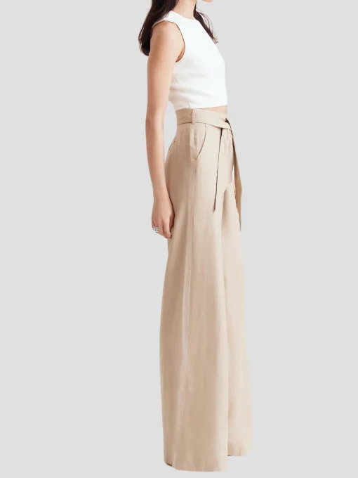 Layla Wide Leg Pant with Sash Belt