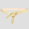 Lecce Yellow Suede Tie Knot Belt