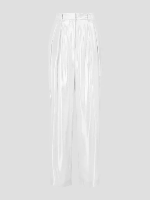 Luisa Silver See-Through Pant