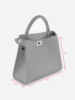 Lutece Mini in Greige Leather