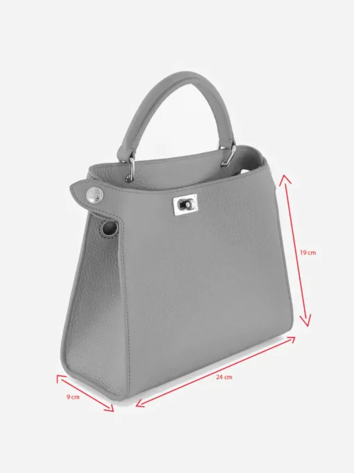 Lutece Mini in Greige Leather