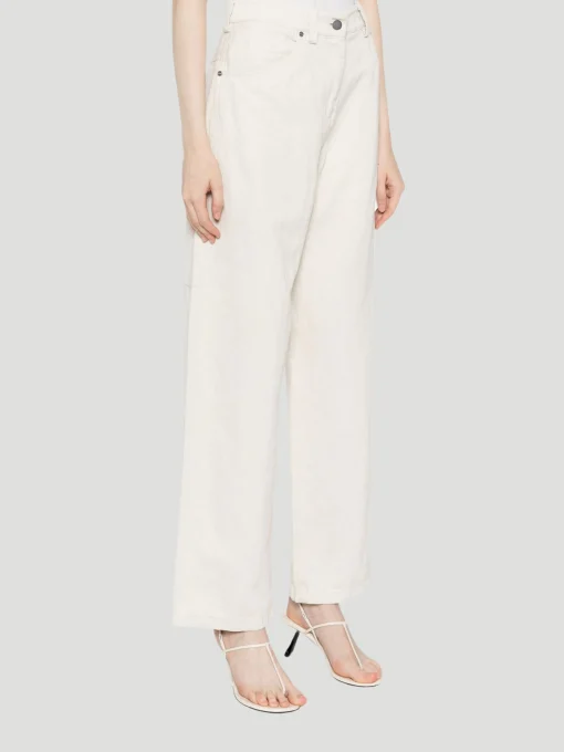 Mila Straight-Leg Jeans in White