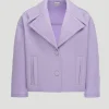 Nathan Single Breasted Cocoon Cropped Jacket
