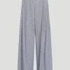 New Didi Wide-Leg Pant in White & Navy