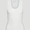 Perfect Cashmere Tank in Ivory