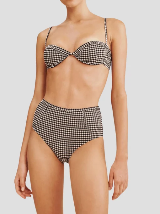 Piper Gingham Bikin Top