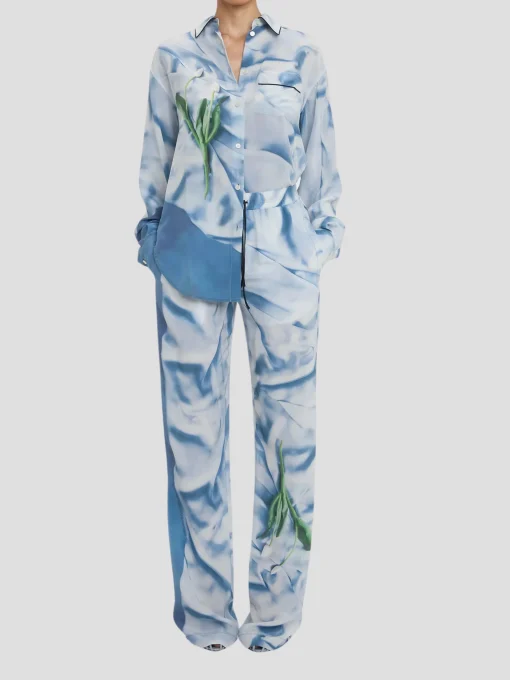 Pleat Detail Pyjama Trouser