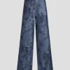 Printed Denim Jeans