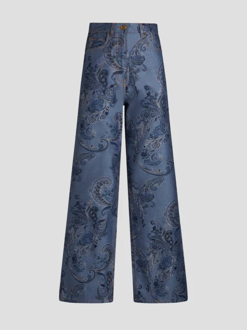 Printed Denim Jeans