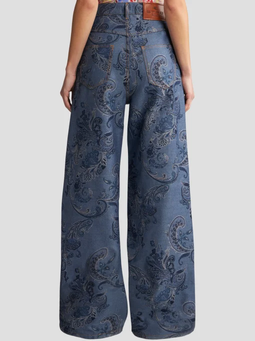 Printed Denim Jeans
