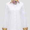 Priscilla Long Sleeve Shirt in White