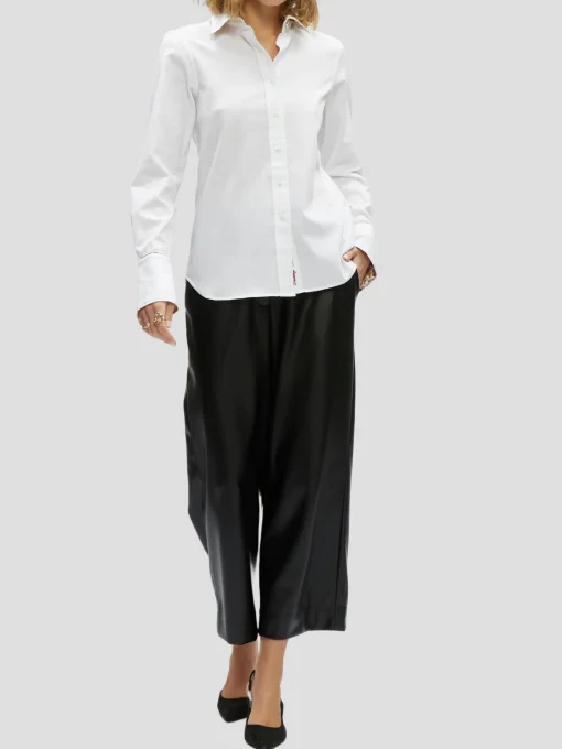Priscilla Long Sleeve Shirt in White