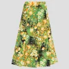 Pull on Pleated Midi Skirt