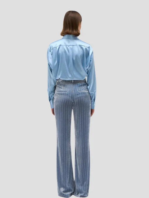 Regina Silk Shirt in Sky Blue