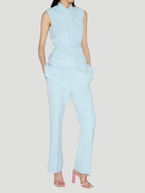 Sky Blue Adam Cropped Trouser