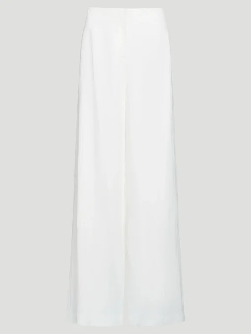 Stevie Wide-Leg Trouser in White