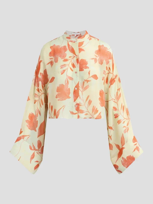 The Belle of the Ball Top in Moonbeam Floral