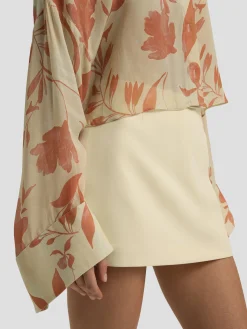 The Belle of the Ball Top in Moonbeam Floral