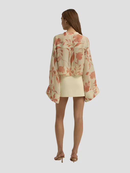 The Belle of the Ball Top in Moonbeam Floral