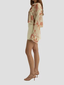 The Belle of the Ball Top in Moonbeam Floral