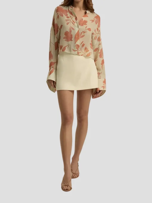 The Belle of the Ball Top in Moonbeam Floral