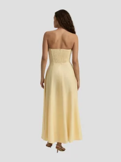The Favorite Linen Dress in Yellow