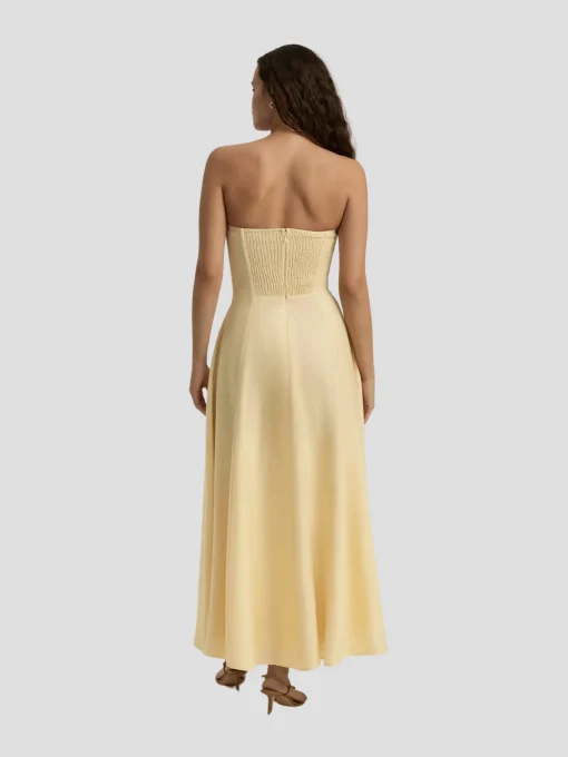 The Favorite Linen Dress in Yellow