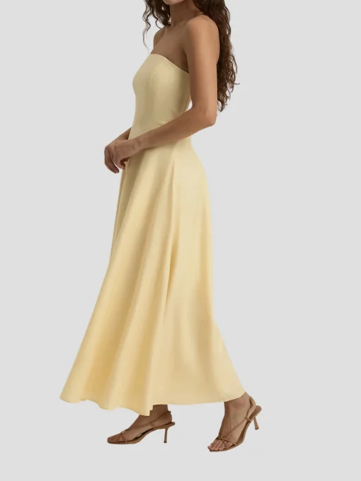 The Favorite Linen Dress in Yellow