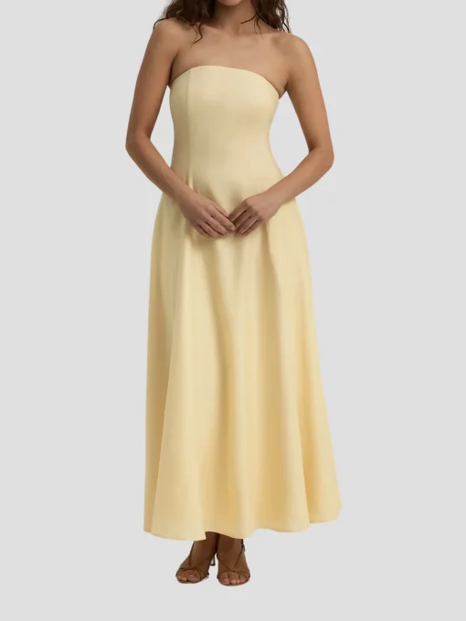 The Favorite Linen Dress in Yellow