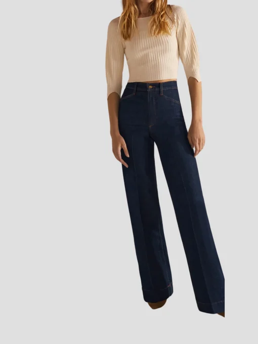 The Mischa Super Rise Wide Leg Denim