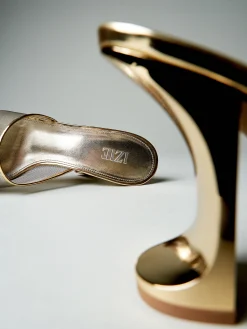 Waverly Mule in Gold