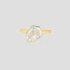 White Topaz Shield Jollie Ring