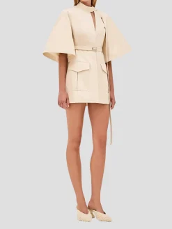 Corya Dress in Beige