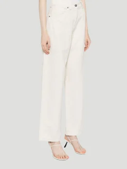 Mila Straight-Leg Jeans in White