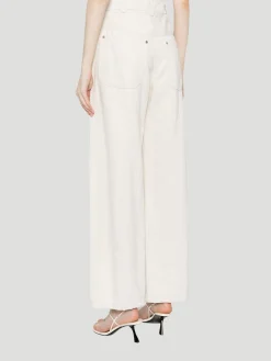 Mila Straight-Leg Jeans in White